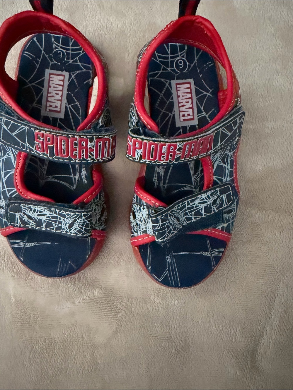 Marvel Spider-Man Kids Sandals - Red & Navy Blue